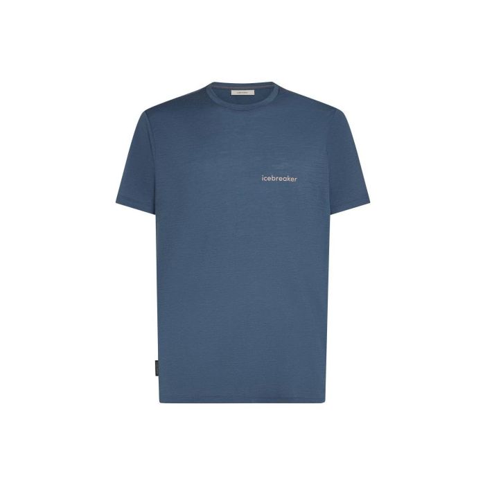Koszulka męska merino ICEBREAKER TECH LITE SHORT SLEEVE LOW CREWE WORDMARK