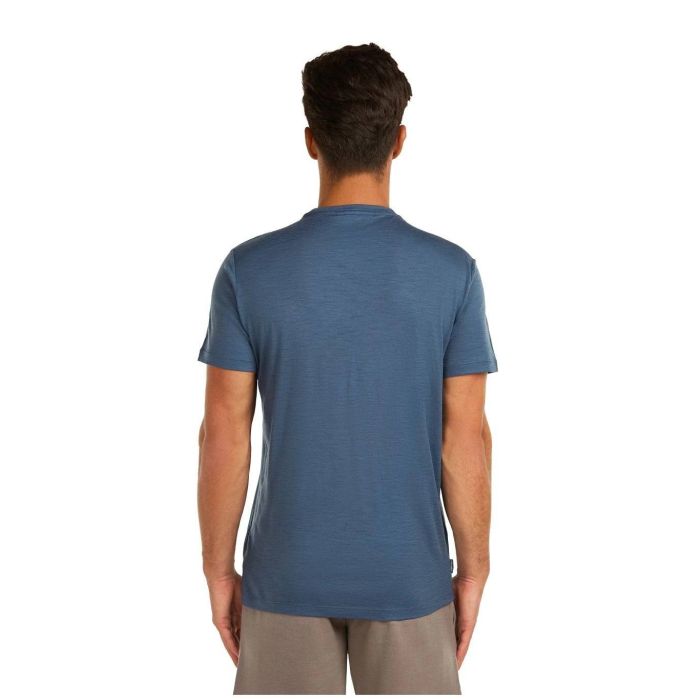 Koszulka męska merino ICEBREAKER TECH LITE SHORT SLEEVE LOW CREWE WORDMARK