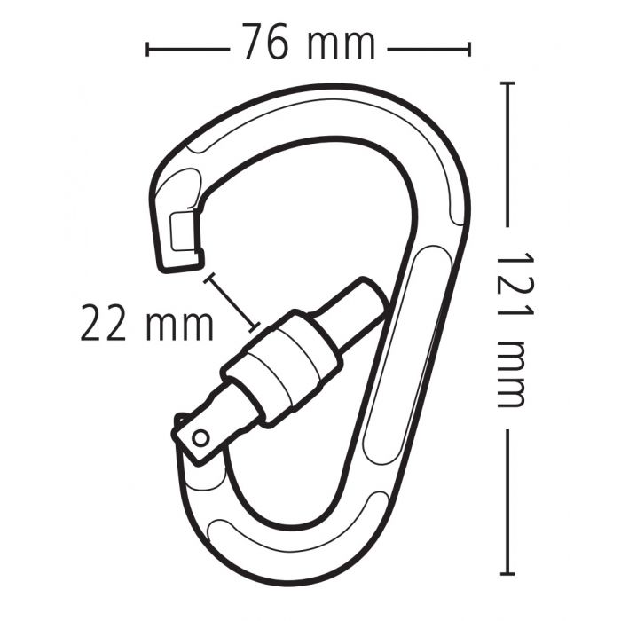 Karabinek BEAL BE LOCK SCREW