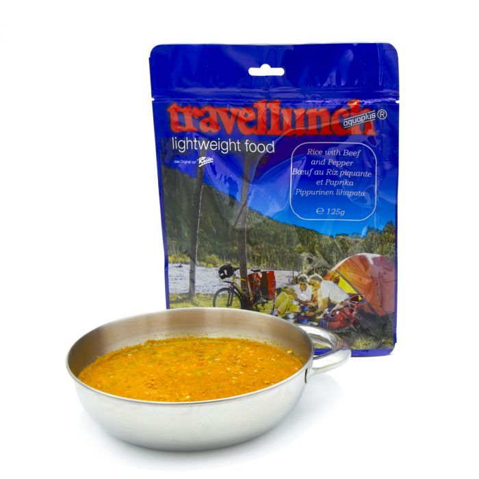 Żywność liofilizowana TRAVELLUNCH WOŁOWINA PIKANTNA Z RYŻEM I WARZYWAMI 2OS