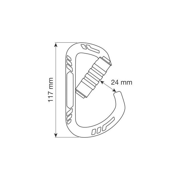 Karabinek CAMP GUIDE XL 3LOCK SILVER
