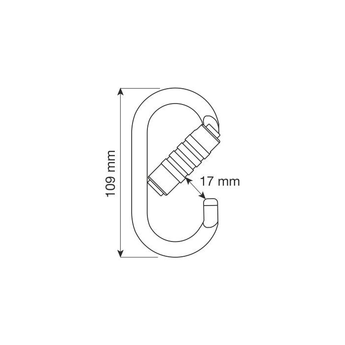 Karabinek CAMP OVAL PRO 3LOCK STALOWY