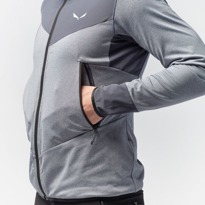 Kurtka męska SALEWA AGNER HYBRID PL / DST FZ HOODY