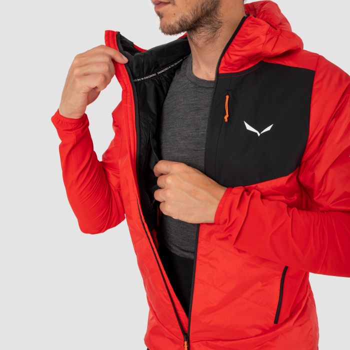 Kurtka męska SALEWA ORTLES HYBRID TIROLWOOL HOODY / ELECTRIC