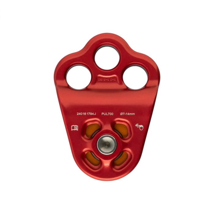 Bloczek DMM TRIPLE ATTACHMENT 2 RED