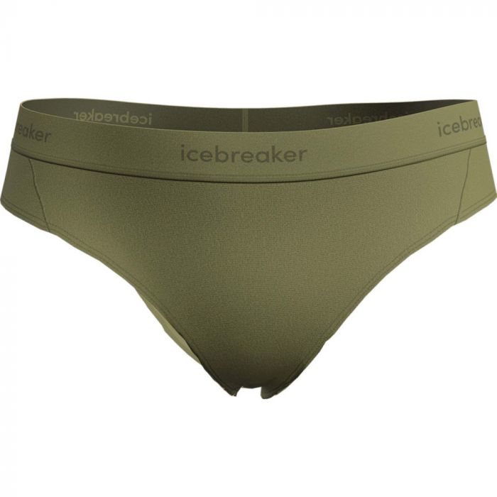 Bokserki damskie merino ICEBREAKER COOL-LITE 125 SPRITE HIPSTER / OLIVE