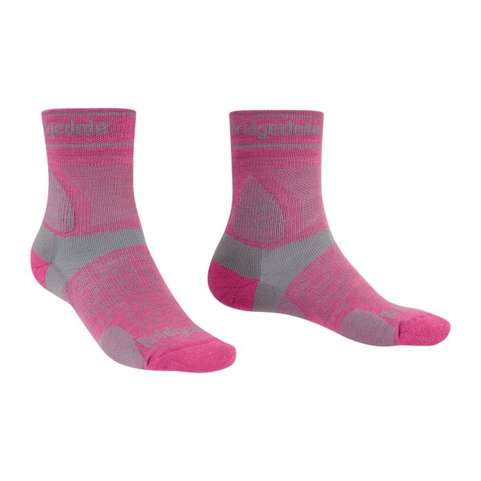 Skarpety damskie BRIDGEDALE TRAIL RUN UL T2 MERINO 3/4 CREW