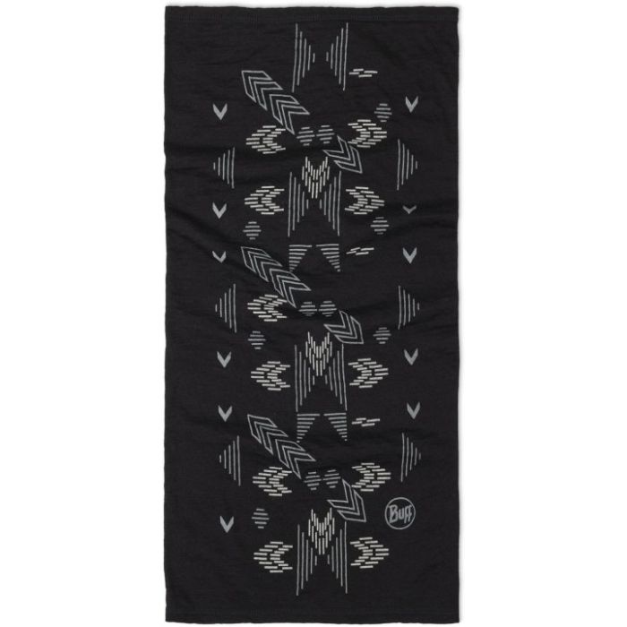 Chusta BUFF WOOL LIGHT PRINTS VANYR BLACK
