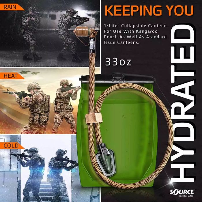 Bukłak SOURCE TACTICAL GEAR KANGAROO 1L BLACK