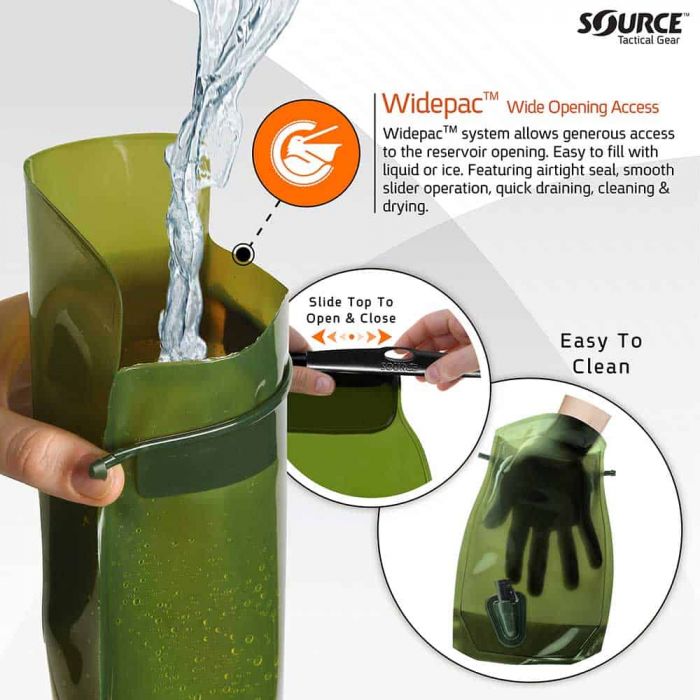 Bukłak SOURCE TACTICAL GEAR WLPS 3L LOW PROFIE BLACK