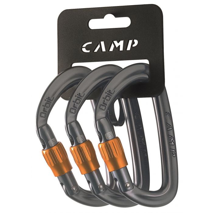 Zestaw karabinków CAMP ORBIT LOCK 3 PACK GREY