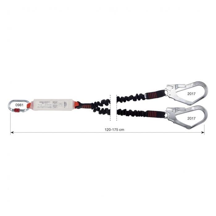 Lonża CAMP Y SHOCK ABSORBER REWIND 175CM MGO