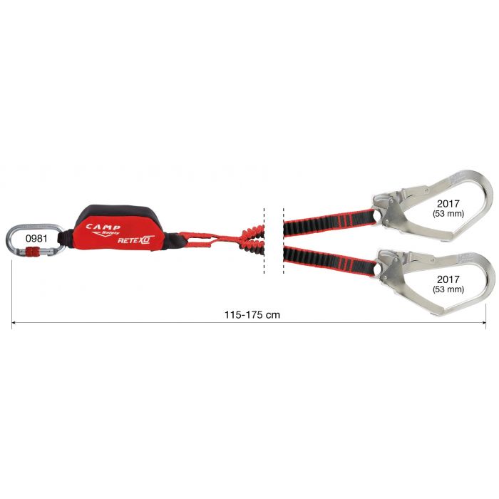 Lonża CAMP Y RETEXO REWIND 175CM MGO