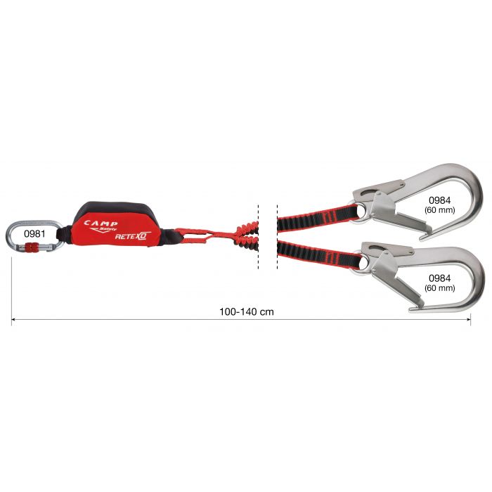 Lonża CAMP Y RETEXO REWIND 140CM ALUMGO