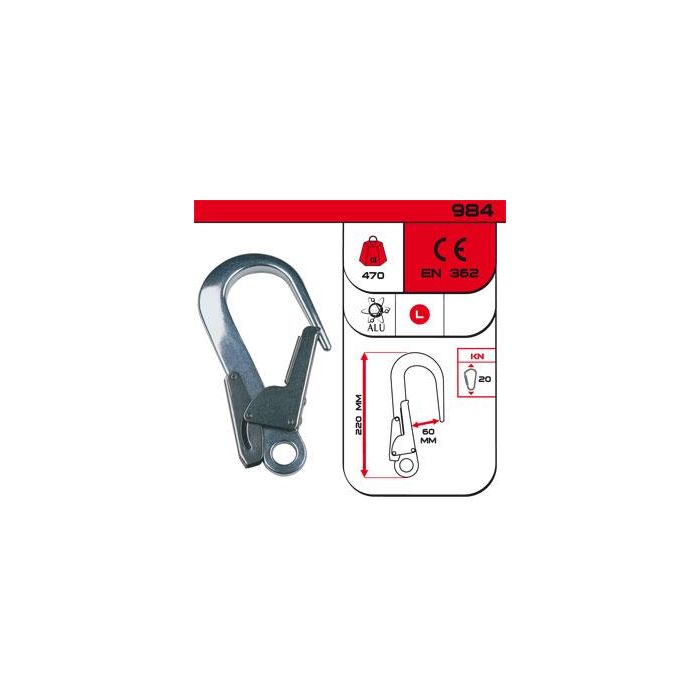 Karabinek/Hak CAMP HOOK ALU 60MM 
