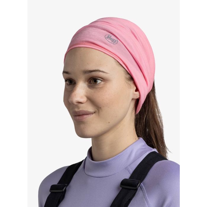 Chusta BUFF WOOL LIGHT SOLID ROSE PINK