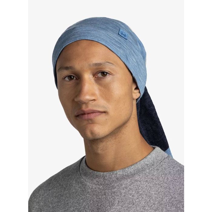 Chusta BUFF MERINO MOVE BLOCK LAKE BLUE