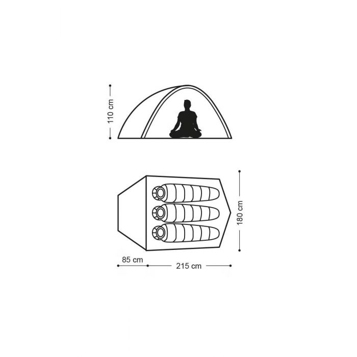 Namiot NATUREHIKE CLOUD UP 3 20D UPDATED (NH18T030-T)