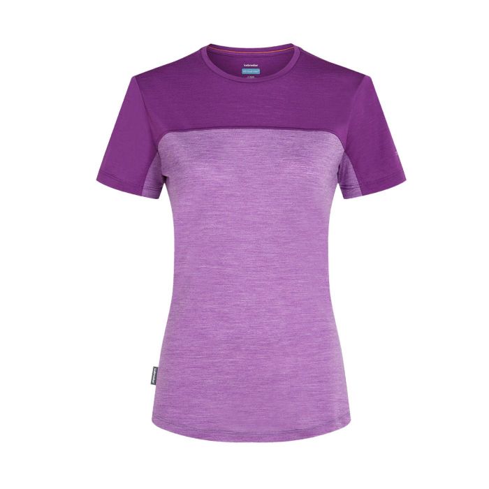 Koszulka damska merino ICEBREAKER COOL-LITE SPHERE III SS COLOUR BLOCK