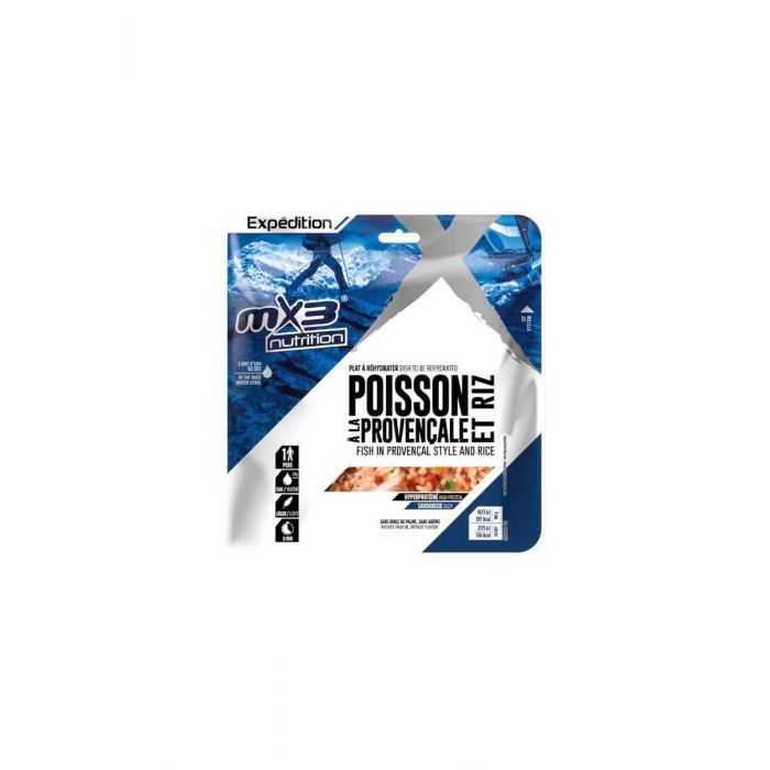 Żywność liofilizowana MX3 NUTRITION RYBA PO PROWANSALSKU Z RYŻEM 130G