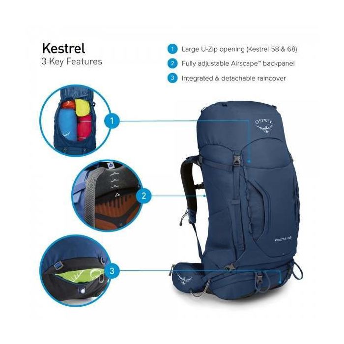 Plecak OSPREY KESTREL 58 AIRSCAPE