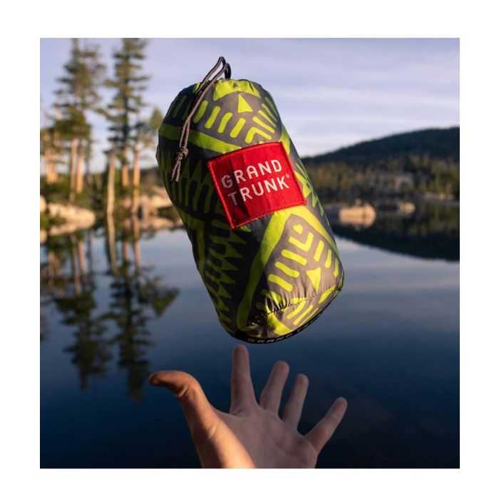 Hamak GRAND TRUNK DOUBLE PRINT NYLON + STRAPS GREEN MAMBA