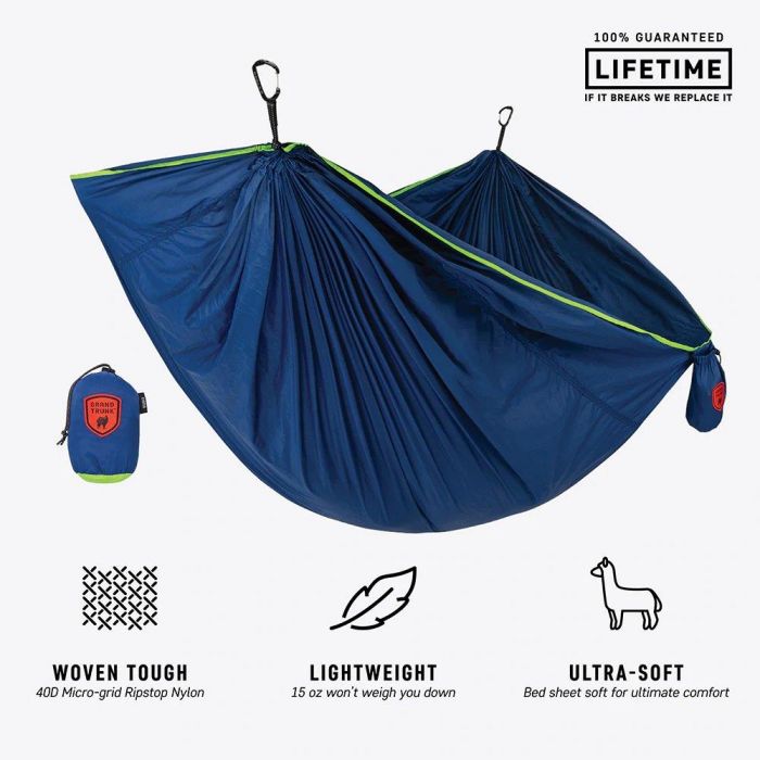 Hamak GRAND TRUNK TRUNKTECH DOUBLE NAVY / GREEN