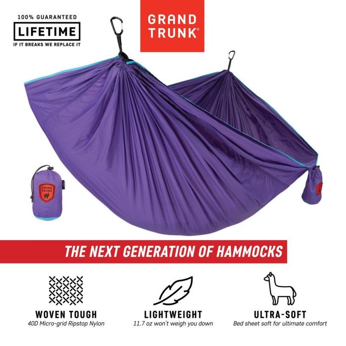 Hamak GRAND TRUNK TRUNKTECH SINGLE AQUA / VIOLET