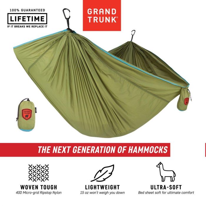 Hamak GRAND TRUNK TRUNKTECH SINGLE GREEN / AQUA