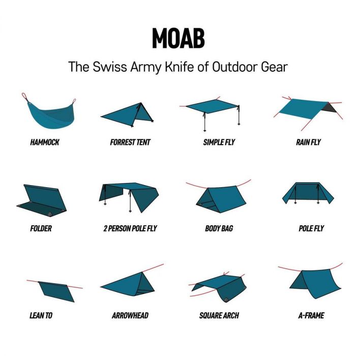Hamak i tarp GRAND TRUNK MOAB ALL-IN-ONE GREEN