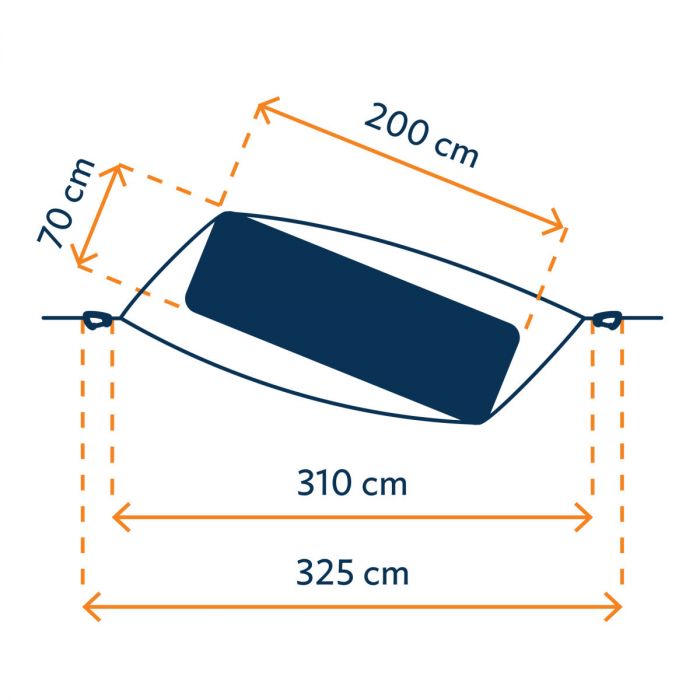Hamak pojedynczy TICKET TO THE MOON MAT