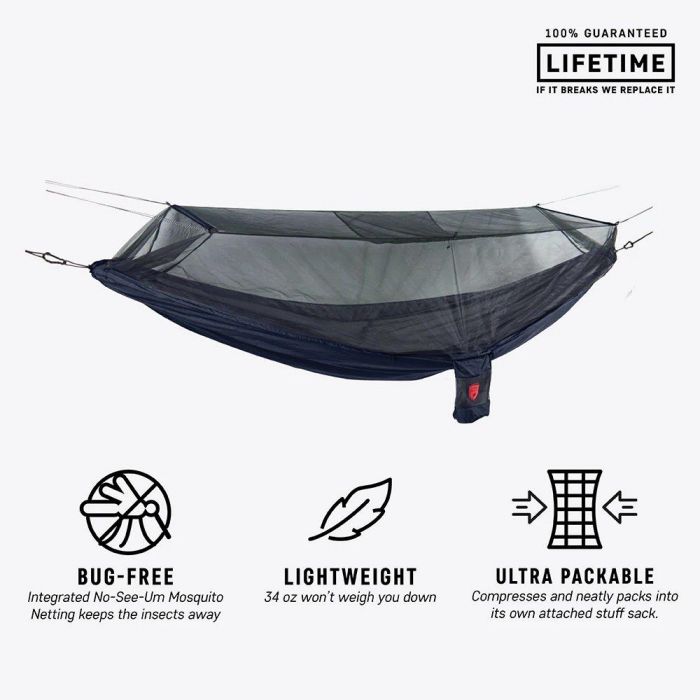 Hamak z moskitierą GRAND TRUNK SKEETER BEETER XT NAVY BLUE