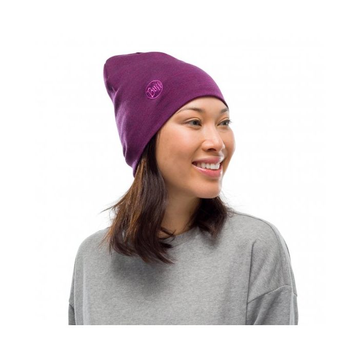 Czapka BUFF HEAVYWEIGHT WOOL PURPLISH MULTI STRIPES