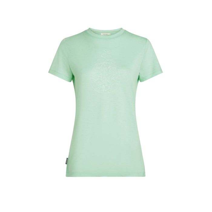 Koszulka damska merino ICEBREAKER TECH LITE III SS HIKE PATH