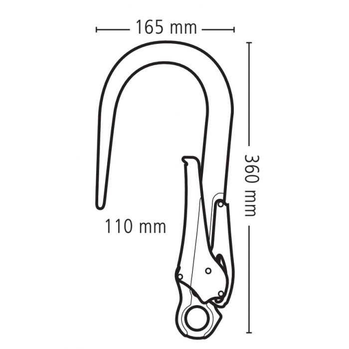 Karabinek BEAL AIR HOOK XL