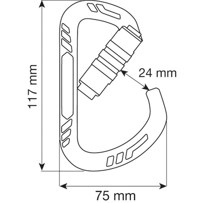 Karabinek CAMP GUIDE XL 2LOCK BLUE