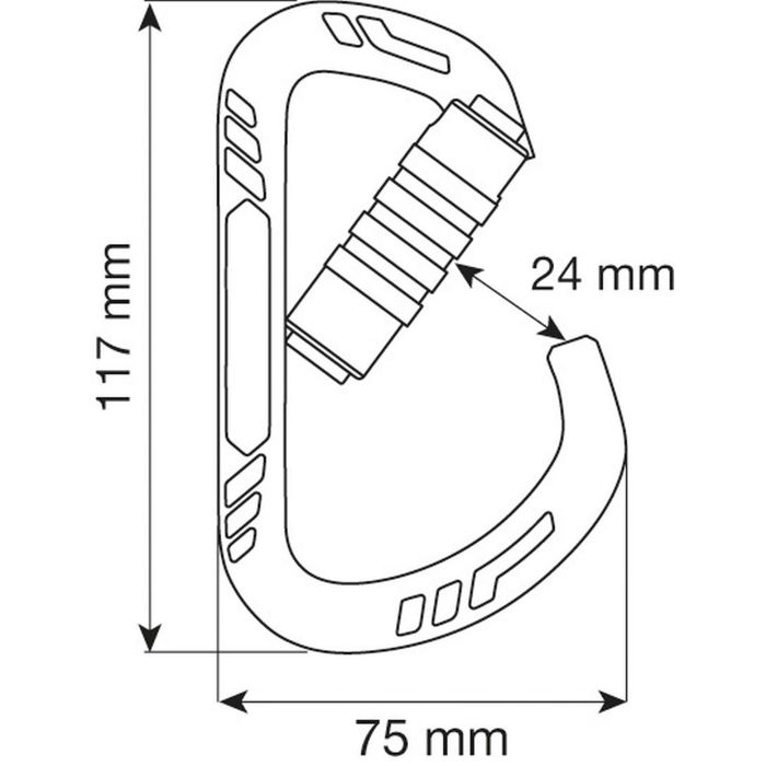 Karabinek CAMP GUIDE XL 3LOCK BLUE