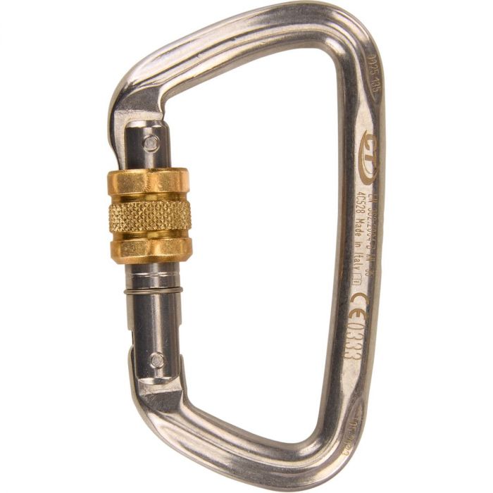 Karabinek CLIMBING TECHNOLOGY D-SHAPE STALOWY