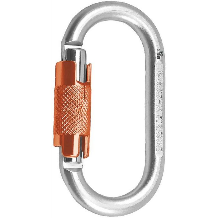 Karabinek stalowy ROCK EMPIRE OVAL 2LOCK TWIST