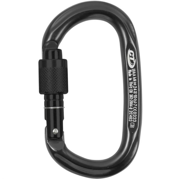 Karabinek wspinaczkowy CLIMBING TECHNOLOGY PILLAR SG BLACK