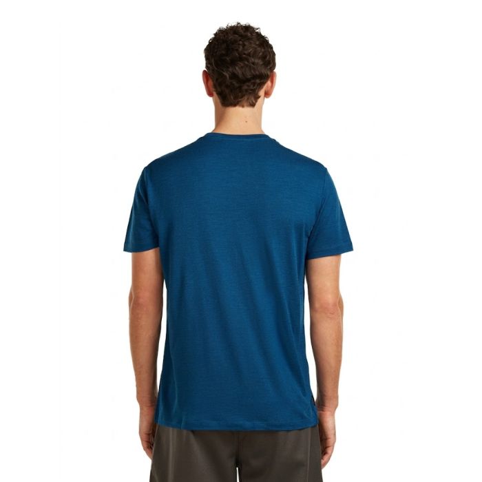 Koszulka męska ICEBREAKER MERINO 150 TECH LITE RANGE STRIPES