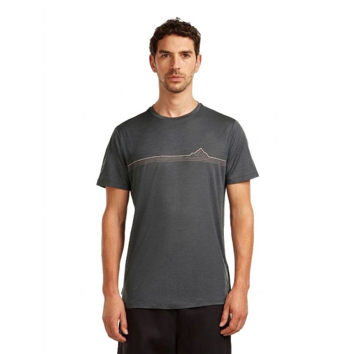 Koszulka męska ICEBREAKER MERINO 150 TECH LITE RANGE STRIPES