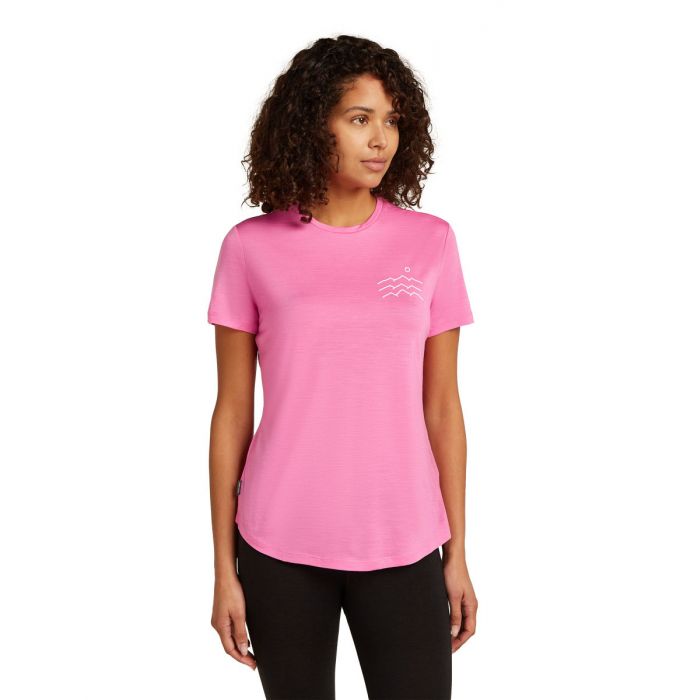 Koszulka damska merino ICEBREAKER COOL-LITE SPHERE III SS TEE ACROSS