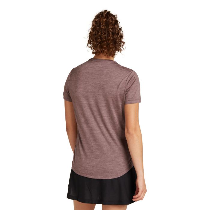 Koszulka damska merino ICEBREAKER COOL-LITE SPHERE III SS TEE / CARBO HEATHER