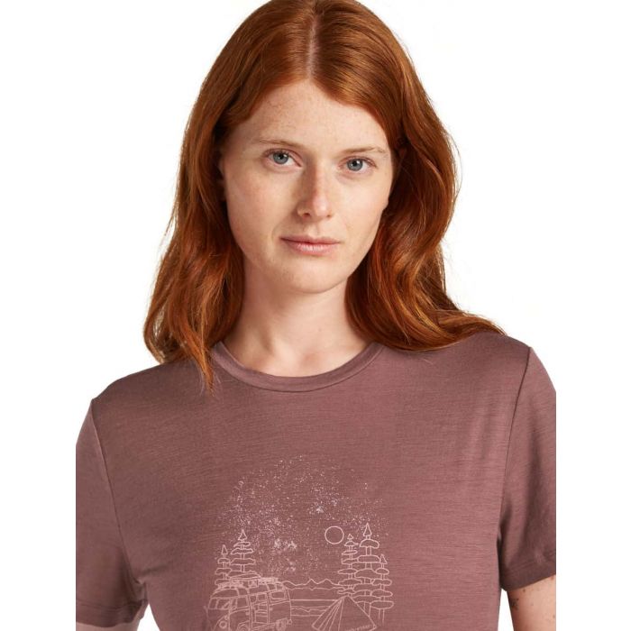Koszulka damska merino ICEBREAKER TECH LITE III SS TEE VAN CAMP