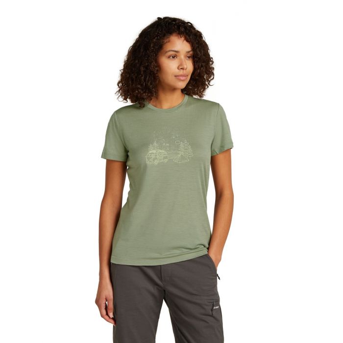 Koszulka damska merino ICEBREAKER TECH LITE III SS TEE VAN CAMP