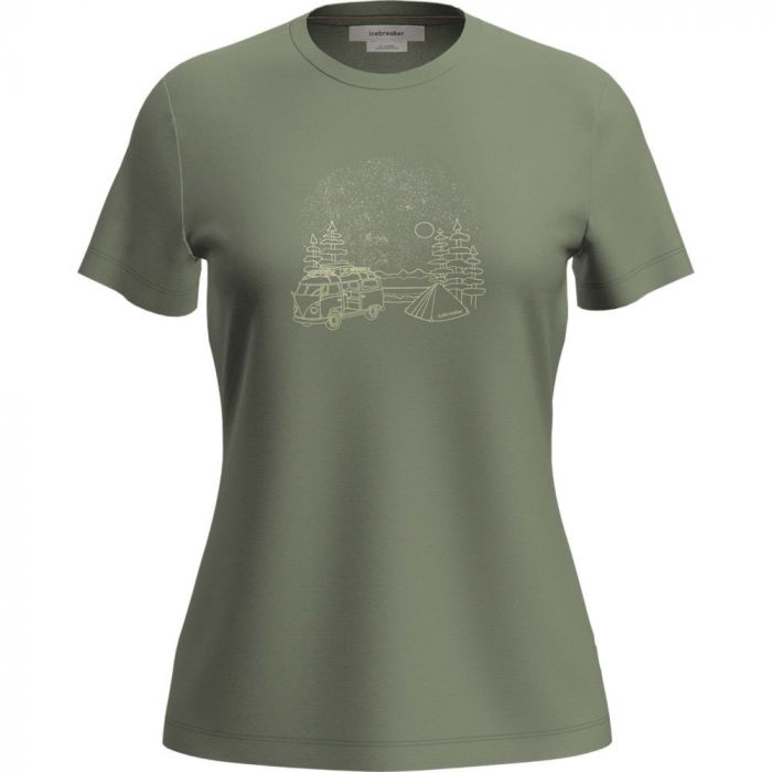 Koszulka damska merino ICEBREAKER TECH LITE III SS TEE VAN CAMP