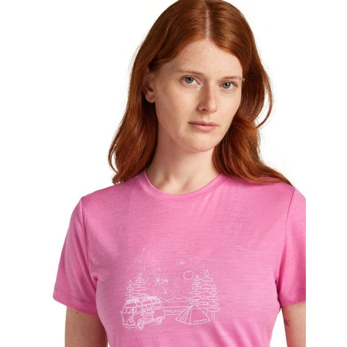 Koszulka damska merino ICEBREAKER TECH LITE III SS TEE VAN CAMP