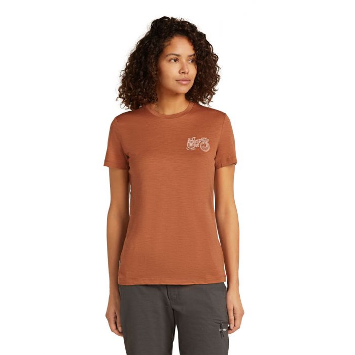 Koszulka damska merino ICEBREAKER TECH LITE SS TEE ADVENTURE RIDE