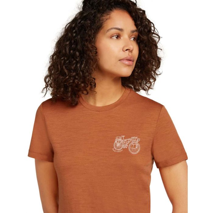 Koszulka damska merino ICEBREAKER TECH LITE SS TEE ADVENTURE RIDE